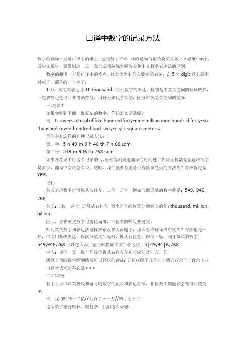 数字口译