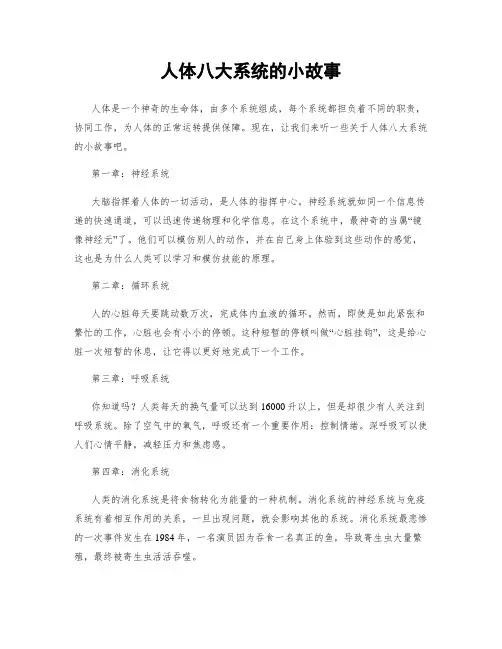 人体八大系统的小故事