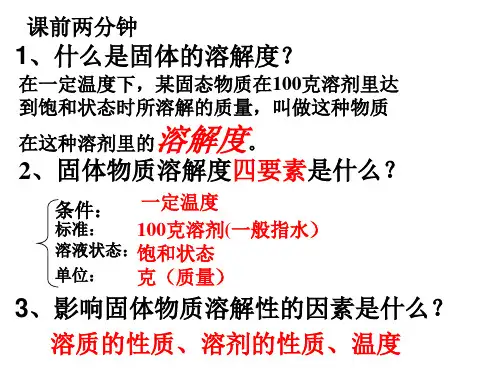 物质的溶解性曲线图