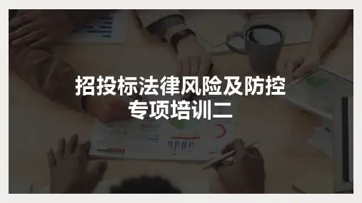 招投标法律风险及防控专项培训精选全文完整版