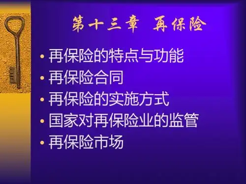 现代保险学教程-13-PPT精品文档