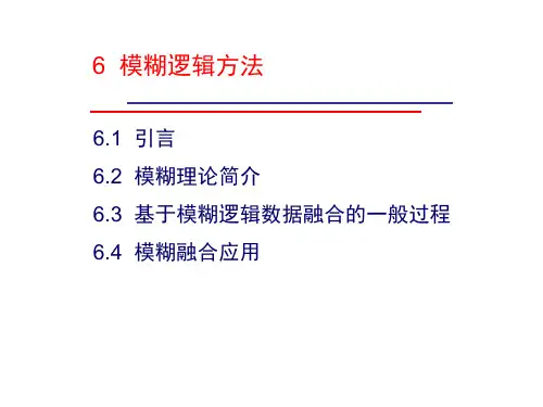6-模糊逻辑方法