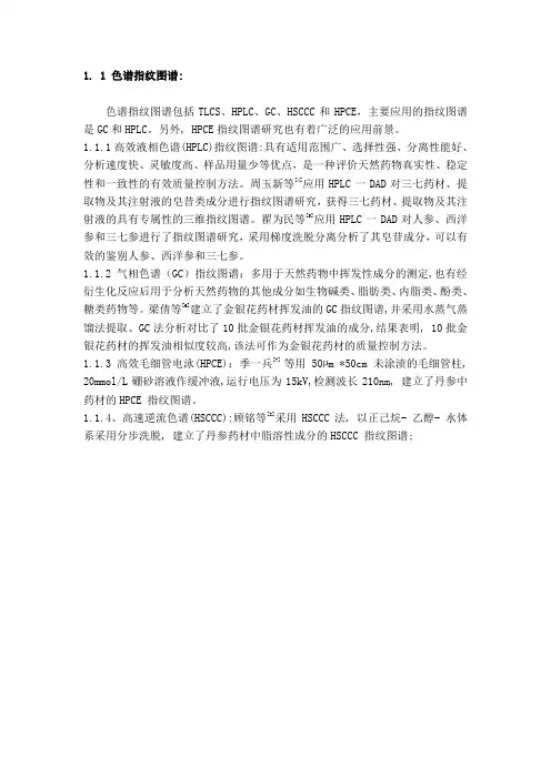 指纹图谱
