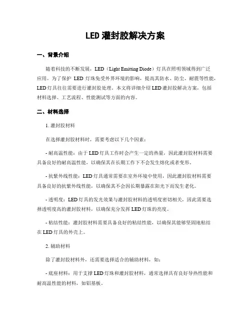 LED灌封胶解决方案