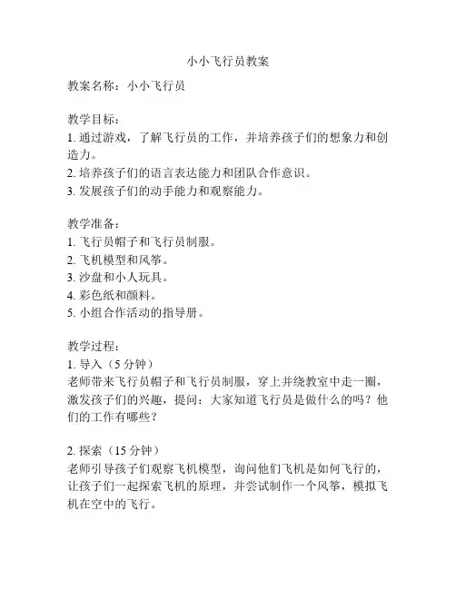 小小飞行员教案