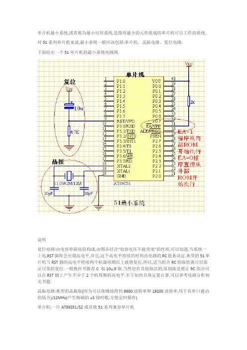 51单片机最小系统