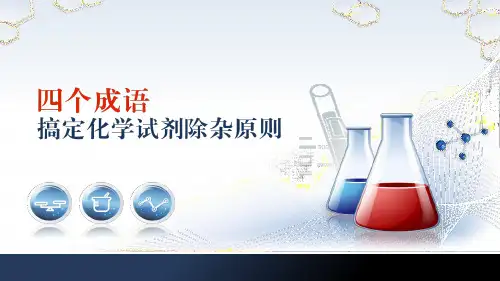 中考化学一轮复习 微专题04 四个成语搞定化学试剂除杂原则 精品课件