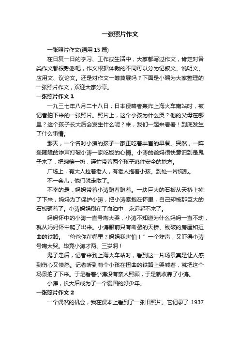 一张照片作文