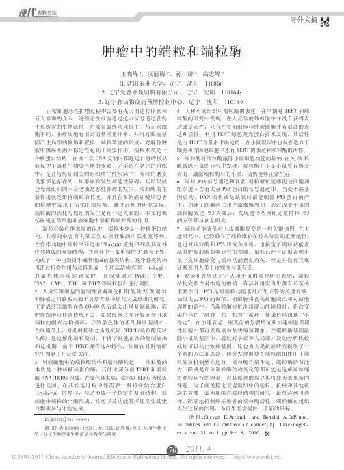肿瘤中的端粒和端粒酶