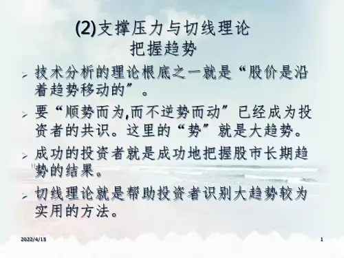 炒股支撑压力与切线理论