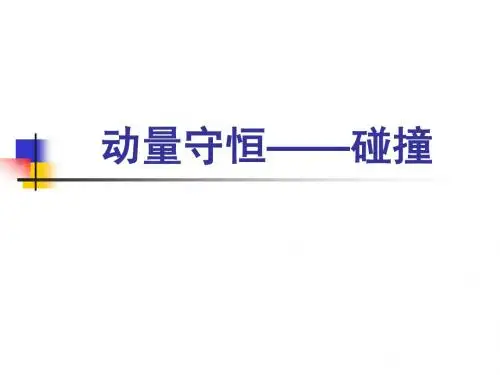 动量守恒之碰撞