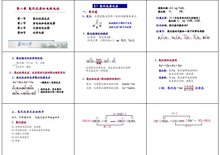 第八章  氧化还原和电极电位