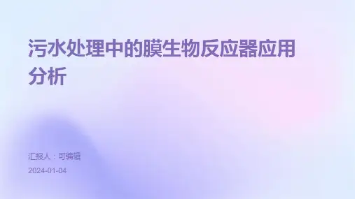 污水处理中的膜生物反应器应用分析