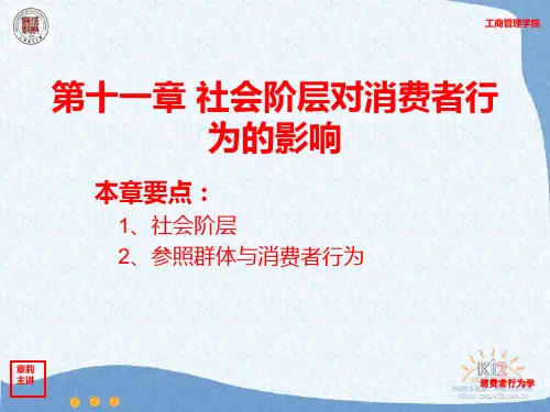 《消费者行为学》课件PPT：第十一章 社会阶层对消费者行为的
