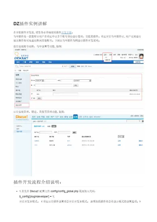 DZ插件实例讲解