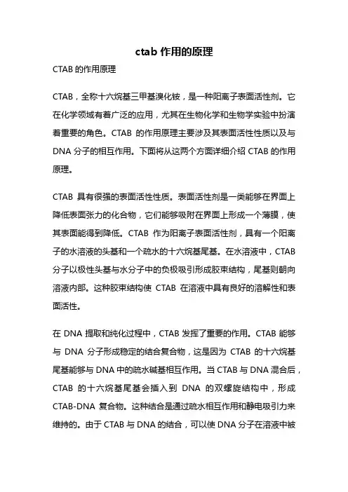 ctab作用的原理