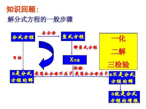 分式方程的增根和无解(精品公开课)演示教学