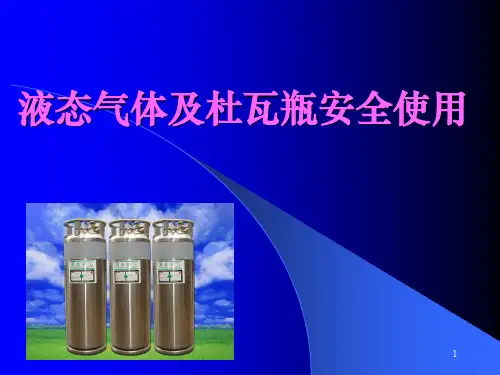 液态工业气体及杜瓦罐安全使用概述共31页文档