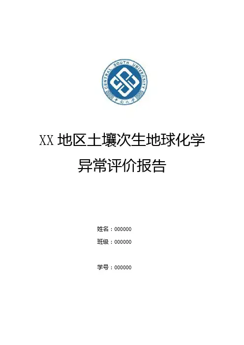 化探报告