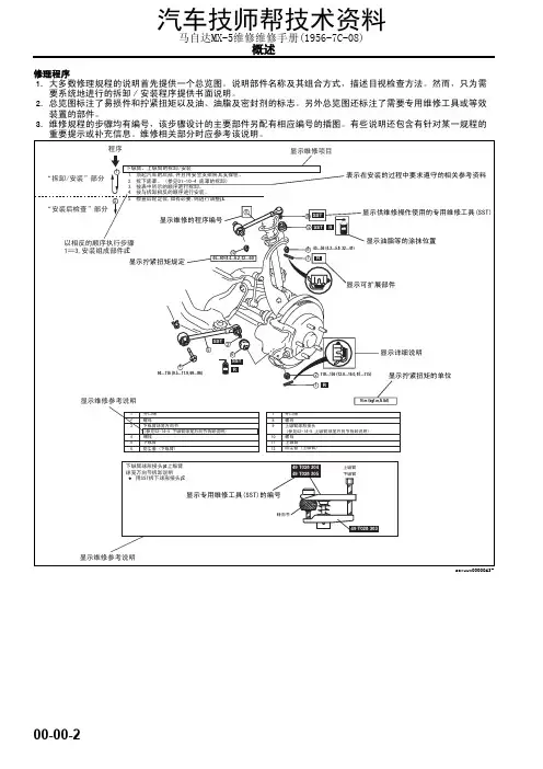 马自达MX-5维修维修手册