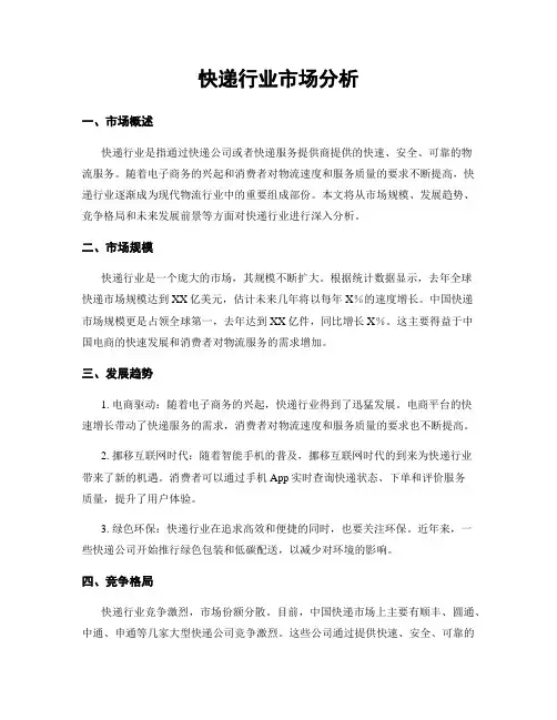 快递行业市场分析