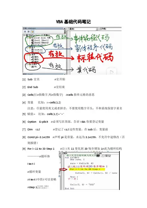 EXCEL-VBA代码讲义