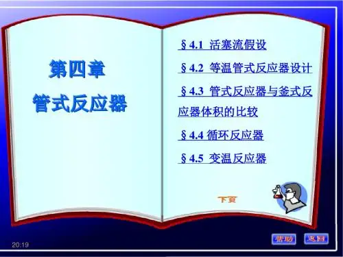 第四章 管式反应器
