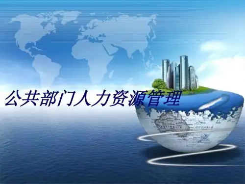 公共部门人力资源管理精品管理文档