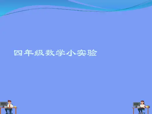 四级数学小实验.完美版PPT