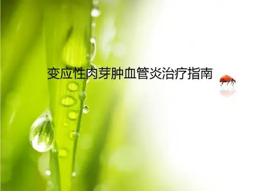 变应性肉芽肿血管炎治疗指南