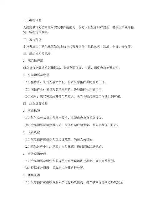 氧气充装站应急预案