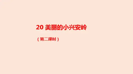 20 美丽的小兴安岭 (第二课时)(课件)(共25张PPT)
