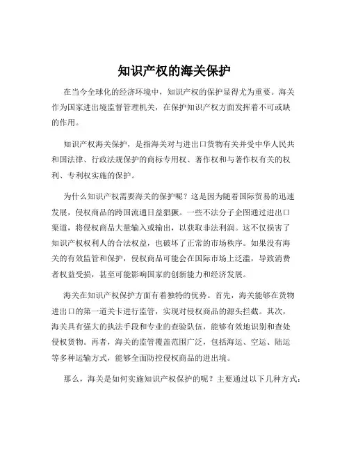 知识产权的海关保护