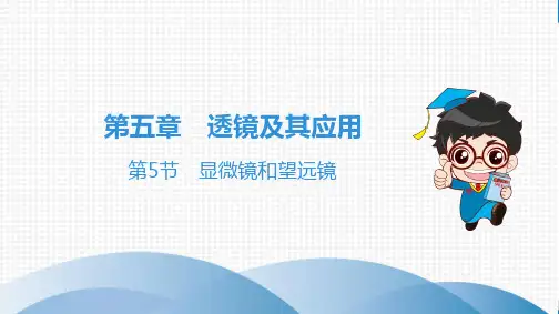 最新人教版八年级上册物理第五章 透镜及其应用第5节 显微镜和望远镜