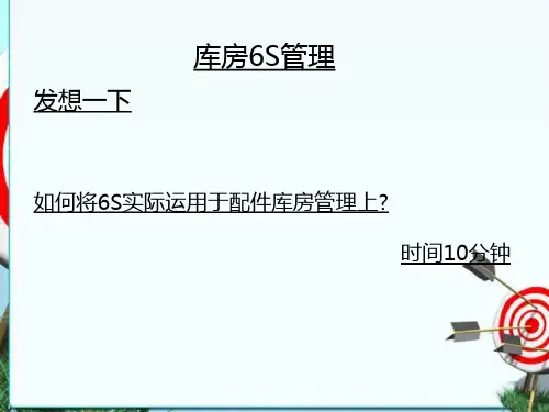 仓库的6S管理课件