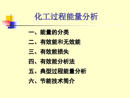 化工过程能量分析