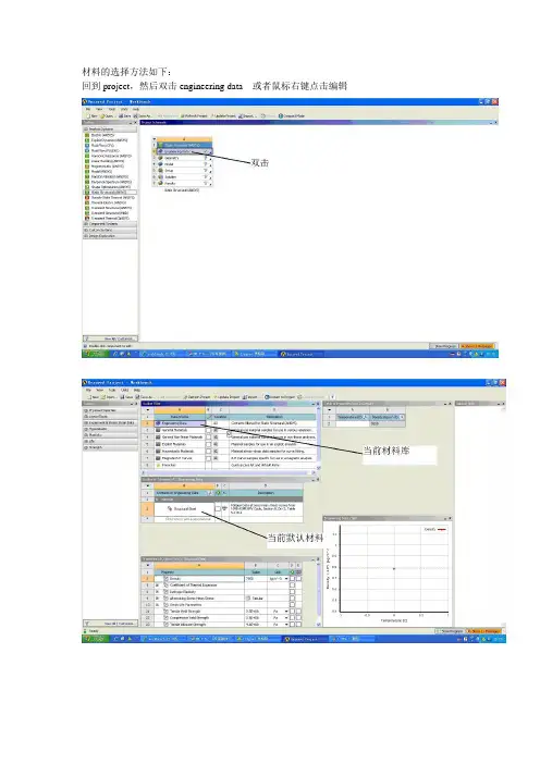 workbench_12.0设置材料步骤