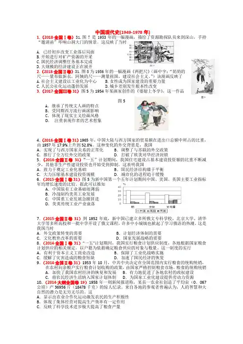 现代史真题