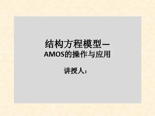 《结构方程模型》课件