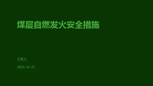 煤层自燃发火安全措施
