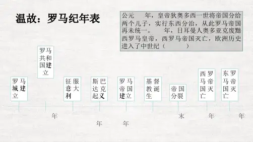 第3课 中古时期的欧洲