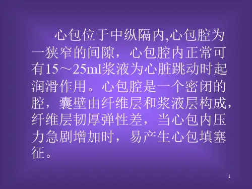 优质课件急性心包填塞
