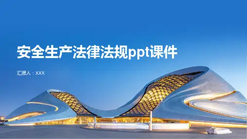 安全生产法律法规ppt课件