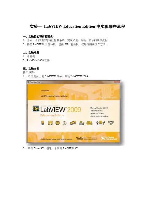 LabVIEW实验1