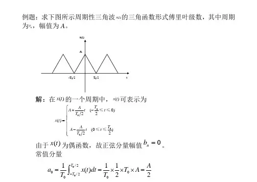 周期三角波的傅里叶级数