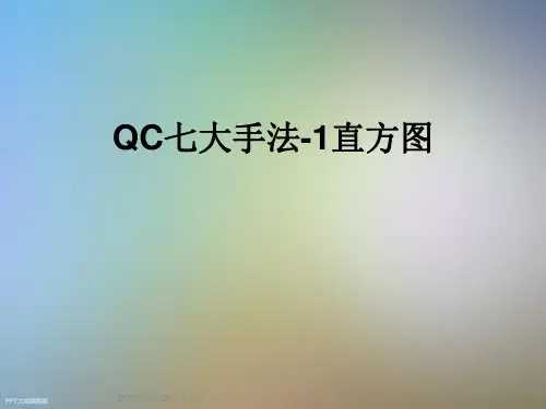 QC七大手法-1直方图