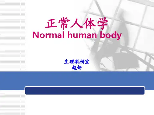 《正常人体学》课件-PowerPoint(绪论)