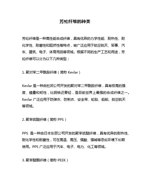 芳纶纤维的种类
