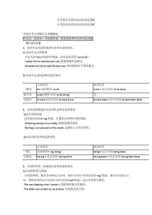 中考英语非谓语动词的用法讲解 (3)