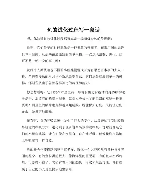 鱼的进化过程写一段话